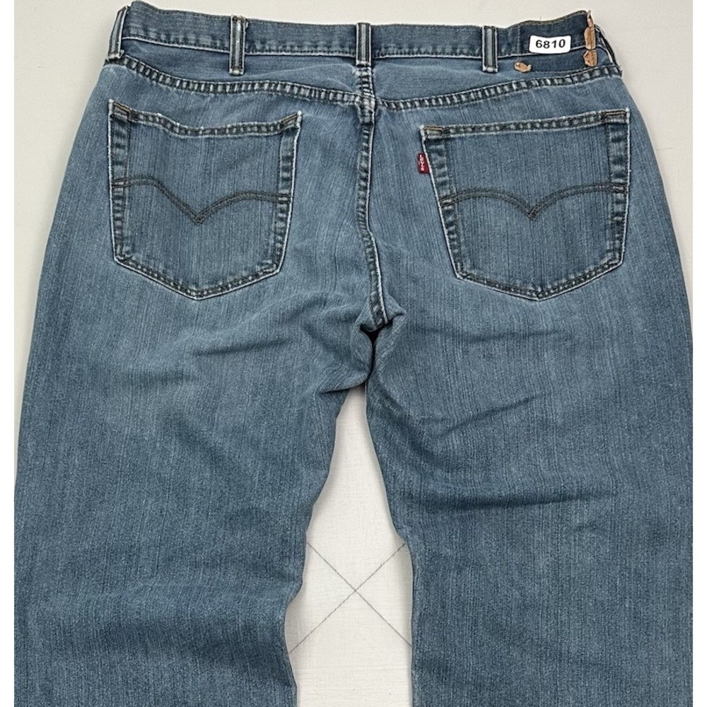 Levi’s 559 Relaxed Jeans Men Light 38x34 Blue Straight Distressed Denim  Cotton